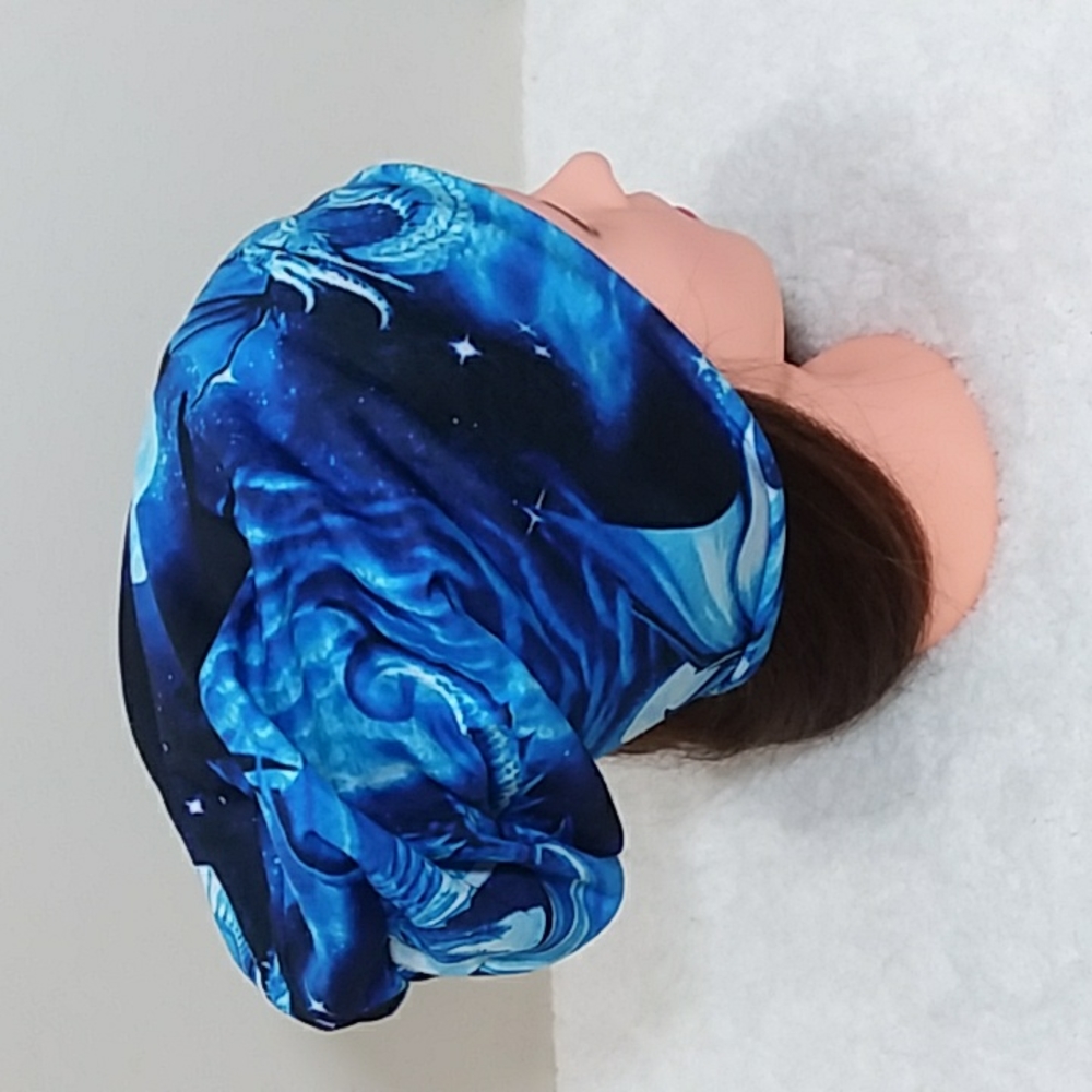 Blue Dragon Print Hat